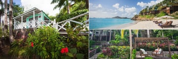 COCOS Hotel Cottage exterior, beach and garden living area