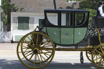 Colonial carriage rides in Williamsburg