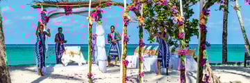 Colourful ceremony at Diamonds Mapenzi Beach