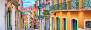 Colourful Lisbon in Portugal
