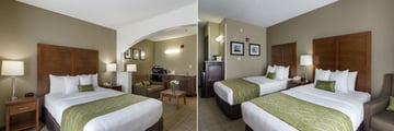 Comfort Inn & Suites, One King Bed Suite and Two Queen Beds Room