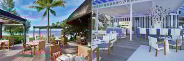 La Spiaggia and Blu Sushi Lounge at Constance Belle Mare Plage
