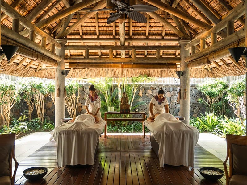 couples massage at Constance Prince Maurice
