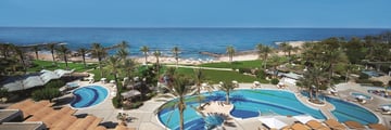 Aerial view of pool at Constantinou Bros Athena Beach Hotel