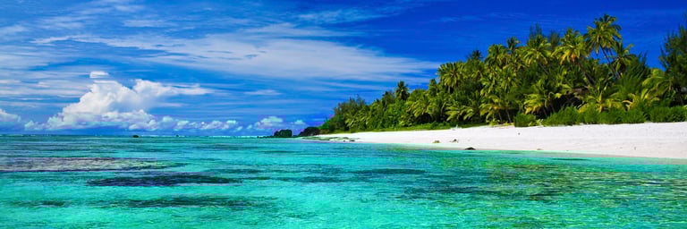Beautiful beach in the Cook Islands