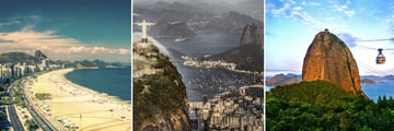 Famous Copacabana Beach, Christ the Redeemer & Sugarloaf Mountain in Rio