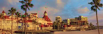 Coronado Island at sunset, California