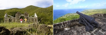 Cottle Church, Nevis & Brimstone Hill Fortress, St Kitts