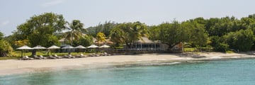 Cotton House, Mustique, Beach Cafe from Endeavour Bay 