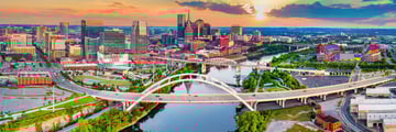 Aerial view of Nashville