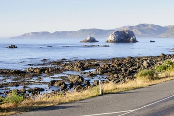Coastal roads in New Zealand