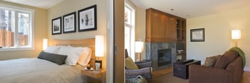 Cox Bay Beach Resort, One or Two Beach House Bedroom and Living Room