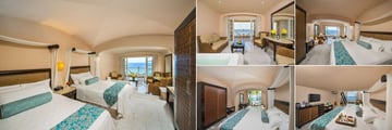 Cozumel Palace, (clockwise from left): Ocean Front Suite - Two Double Beds and Living Area, Concierge Level, Loft Suite and Ocean View Suite