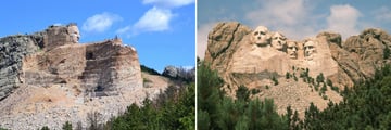 Crazy Horse Memorial & Mount Rushmore