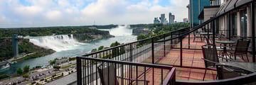 Balcony View of the Falls at Crowne Plaza Fallsview