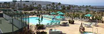 Resort and Pool View at Crowne Plaza Redondo Beach & Marina