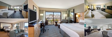 Crowne Plaza Redondo Beach & Marina, (clockwise from top left): King Ocean View Room, King City View Room, Deluxe King Room, Junior Suite and Presidential Suite