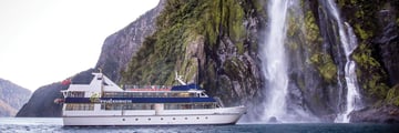Cruising through Milford Sound
