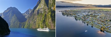 Cruise on Milford Sound & Te Anau Townscape