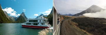Cruising Millford Sound & Riding Aboard the Tranz Alpine Train
