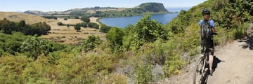 Cycling through Taupo