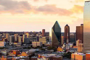 Dallas cityscape, Texas