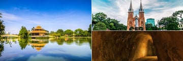 Dem Sen Park, Notre Dam Basilica & the Cu Chi Tunnels, Ho Chi Minh
