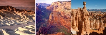 Death Valley, Zion & Bryce Canyon National Parks