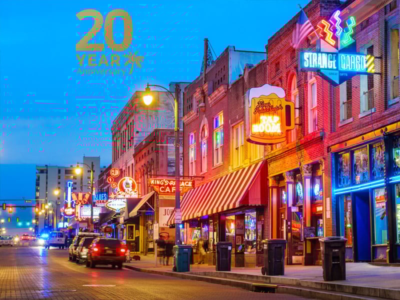 Memphis at night