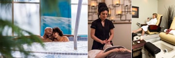 Pool Jacuzzi, Amba Spa Massage and Pedicure at Deerhurst Resort