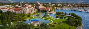 Delta Grand Okanagan Resort, Aerial View of Hotel