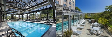 Indoor Pool and Pool Patio at Delta Hotels by Marriott Victoria Ocean Pointe Resort
