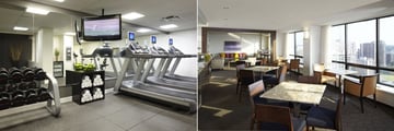 Fitness Centre and Club Lounge at Delta Ottawa City Centre
