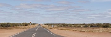 Desert road near Alice Springs