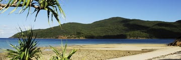 Deserted beach in the Whitsunday Islands