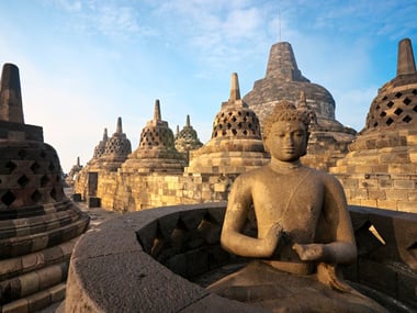 Sunset at Borobudur