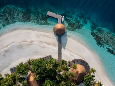 Aerial view of Dhawa Ihuru