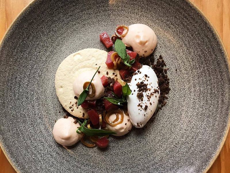 Dining at OLO Restaurant, Victoria, BC