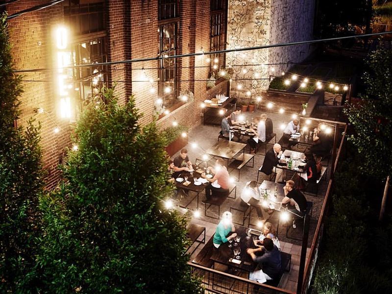 Dining outside at Rolf & Daughters, Nashville