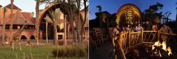 Kidani Village Giraffes and Fire Pit at Disney's Animal Kingdom Lodge