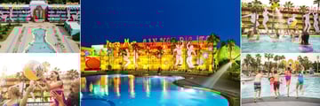 Bowling Pool, Hippy Dippy Pool and Children Playing at Disney's Pop Century Resort