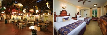 Dining and Double Bedrooms at Disney's Port Orleans Resort - French Quarter