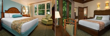 One Bedroom Villa Bedroom and Treehouse Bedroom at Disney's Saratoga Springs Resort & Spa