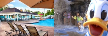 Paddock Grill Restaurant and Pool and Kids Pool at Disney's Saratoga Springs Resort & Spa
