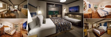 Selection of Bedrooms at Disney's Wilderness Lodge
