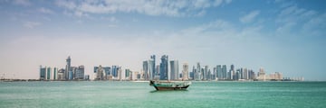 A beautiful view of Doha's skyline