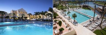 Views of the pool at Domes Lake Algarve
