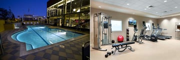 The Pool and Fitness Centre at Double Tree by Hilton Chattanooga Downtown
