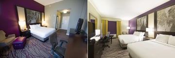 Double Tree by Hilton Hotel Savannah Historic District, One King Room and Two Queen Beds Room