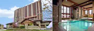 Exterior and pool views at Doubletree Fallsview Resort & Spa by Hilton